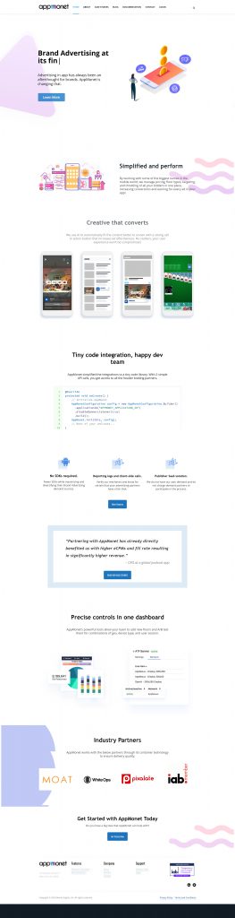 App Mount Website Home Page